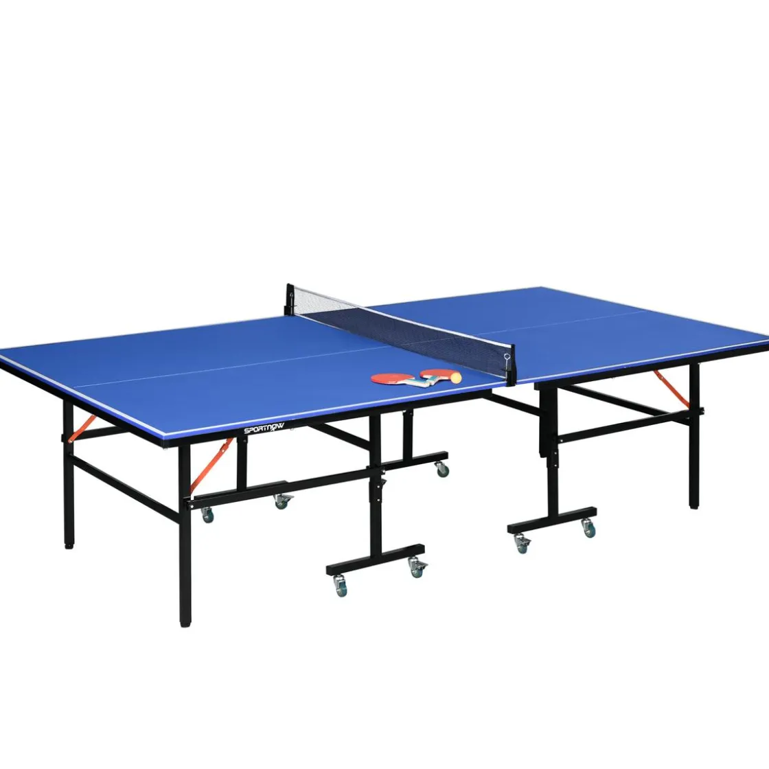 Outsunny - Mesa Ping Pong plegable con Red, Palas y Pelotas* Deportes
