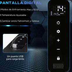 Outsunny - Nevera congelador portatil 25L Blanco