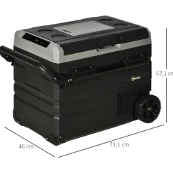 Outsunny - Nevera congelador portatil 60L Negro* Figuras De Acción