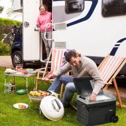 Outsunny - Nevera congelador portatil 60L Negro* Figuras De Acción