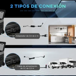 Outsunny - Nevera congelador portatil 45L Negro