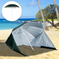 Outsunny - Parasol con dos paneles laterales Verde* Juguetes De Verano