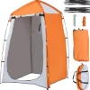 Outsunny - Tienda de ducha camping con mosquiteras 123x121x198 cm Naranja* Juguetes De Verano