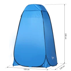Outsunny - Tienda vestidor plegable 120x120x190 cm Azul* Juguetes De Verano