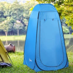 Outsunny - Tienda vestidor plegable 120x120x190 cm Azul* Juguetes De Verano