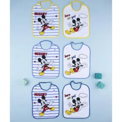 Prenatal Pack 6 baberos bebé Disney Mickey