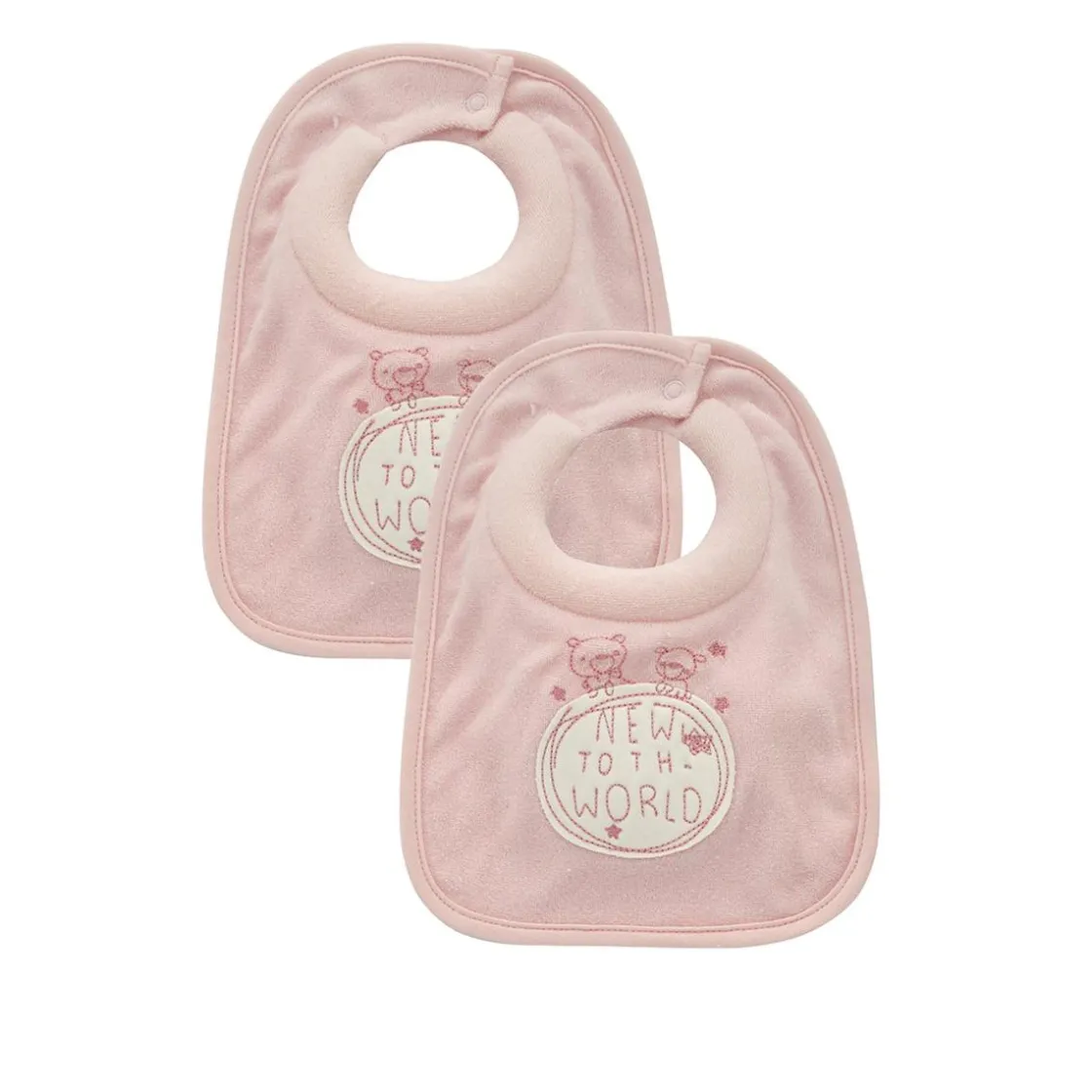 Prenatal Pack 2 Baberos de Dentición Rosa* Recién Nacido·Ropa Y Accesorios|Ropa Y Accesorios·Baberos