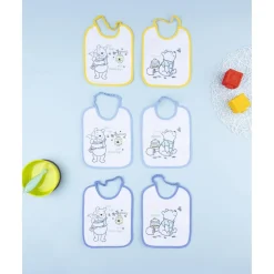 Prenatal Pack 6 baberos niño Winnie the Pooh (tamaño pequeño)