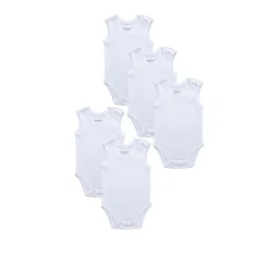 Prenatal Pack 5 bodies blancos sin mangas* Ropa Y Accesorios·Bodies|Recién Nacido·Ropa Y Accesorios