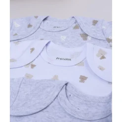 Prenatal Pack 5 bodies de manga corta en gris y blanco para bebé* Ropa Y Accesorios·Bodies|Recién Nacido·Ropa Y Accesorios