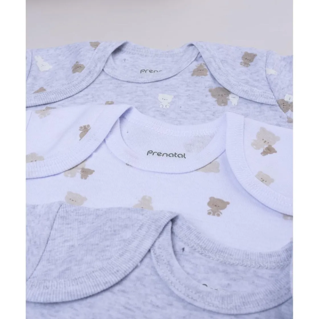 Prenatal Pack 5 bodies de manga corta en gris y blanco para bebé* Ropa Y Accesorios·Bodies|Recién Nacido·Ropa Y Accesorios