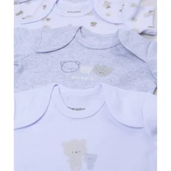 Prenatal Pack 5 bodies de manga corta en gris y blanco para bebé* Ropa Y Accesorios·Bodies|Recién Nacido·Ropa Y Accesorios