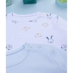 Prenatal Pack 2 bodies de manga larga niño animalitos
