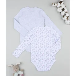 Prenatal Pack 2 bodies de manga larga niña conejitos