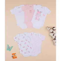 Prenatal Pack 5 bodies manga corta