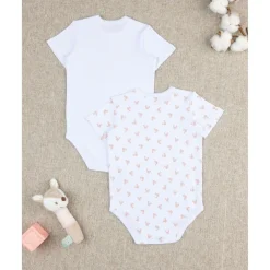 Prenatal Pack 2 bodies niña Minnie de manga corta