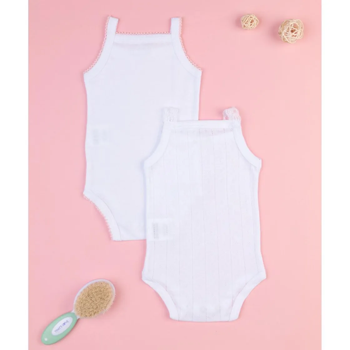 Prenatal Pack 2 Bodies Tirantes para Bebé