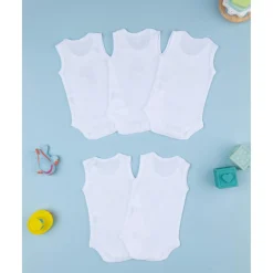 Prenatal Pack 5 bodys blancos con estampado de animalitos* Ropa Y Accesorios·Bodies|Recién Nacido·Ropa Y Accesorios