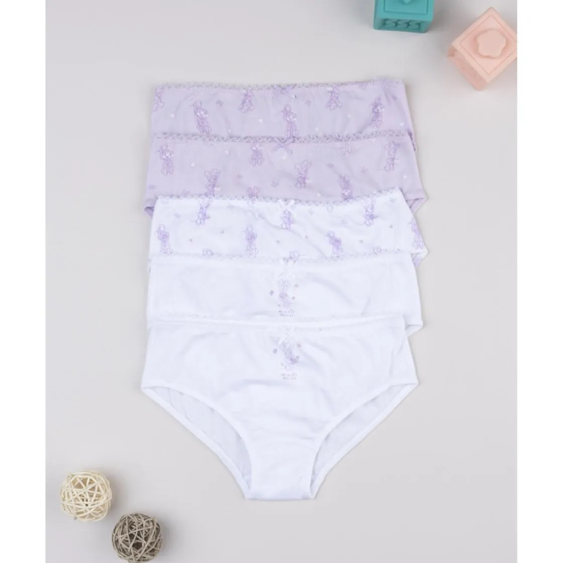 Prenatal Pack 5 braguitas niña Minnie