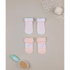 Prenatal Pack 2 calcetines algodón recién nacida osita y rayas* Ropa Y Accesorios·Zapatos Y Calcetines|Recién Nacido·Ropa Y Accesorios