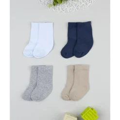 Prenatal Pack 4 calcetines altos de niño en varios colores* Calzado Y Accesorios·Accesorios Y Complementos