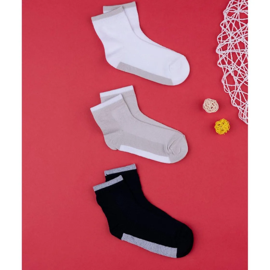 Prenatal Pack 3 calcetines cortos niño color liso* Calzado Y Accesorios·Accesorios Y Complementos