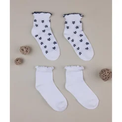 Prenatal Pack 2 calcetines cortos niña blanco/azul* Calzado Y Accesorios·Accesorios Y Complementos