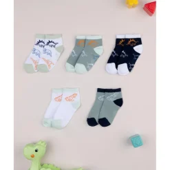 Prenatal Pack 5 calcetines Dinosaurios para niño* Calzado Y Accesorios·Accesorios Y Complementos