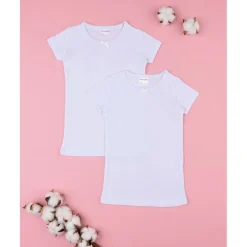 Prenatal Pack 2 camiseta niño manga corta con borde croqueta