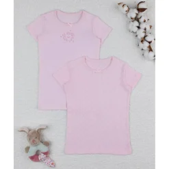 Prenatal Pack 2 camiseta rosa niña