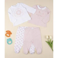 Prenatal Pack 2 conjuntos niña flores
