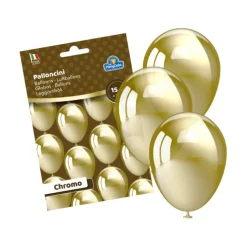 TOYS "R" US Pack 15 globos oro cromado