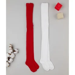 Prenatal Pack 2 leotardos de niña rojo y blanco* Calzado Y Accesorios·Accesorios Y Complementos