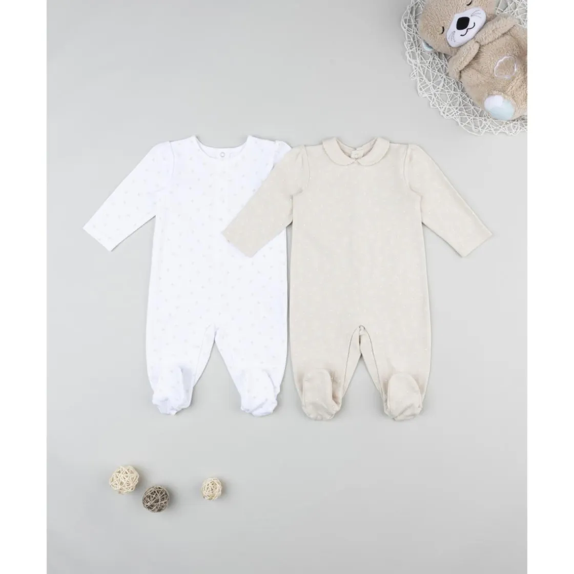 Prenatal Pack 2 peleles estampado allover para recién nacido* Ropa Y Accesorios·Peleles|Recién Nacido·Ropa Y Accesorios