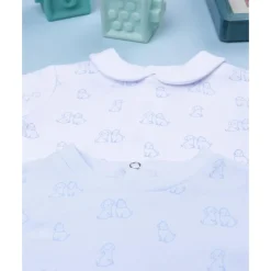 Prenatal Pack 2 pijamas de bebé niño en terciopelo blanco y azul* Ropa Y Accesorios·Peleles|Recién Nacido·Ropa Y Accesorios