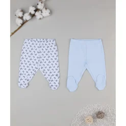Prenatal Pack 2 polainas azul y blanco con estampado de panda* Recién Nacido·Ropa Y Accesorios|Ropa Y Accesorios·Pantalones Y Petos
