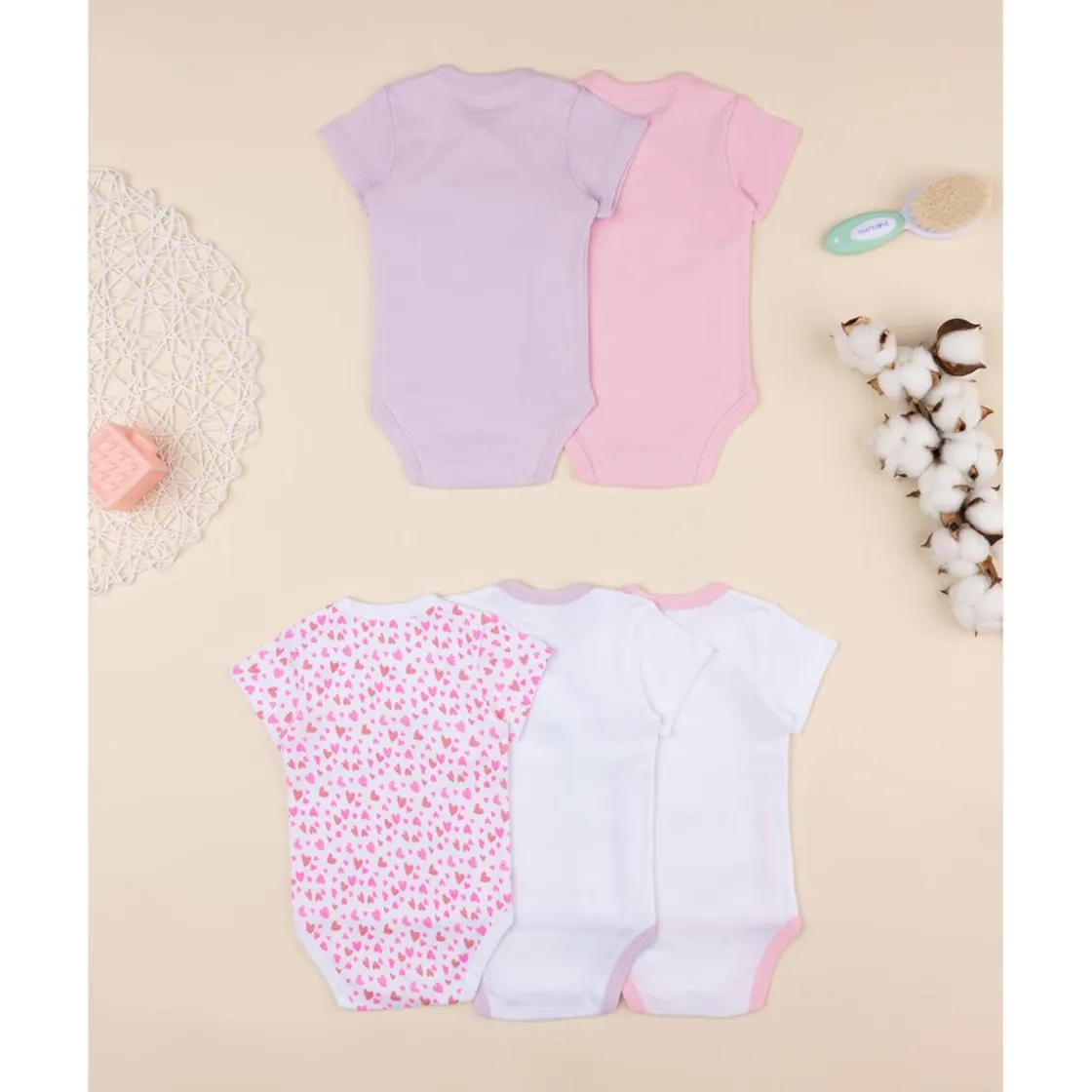 Prenatal Pack de 5 bodies cruzados para niña* Ropa Y Accesorios·Bodies|Recién Nacido·Ropa Y Accesorios