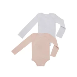 Prenatal Pack de 2 bodies de manga larga blanco y rosa* Descanso Y Ropa Interior·Bebé 3-36 Meses