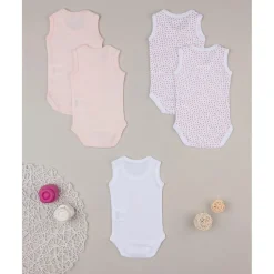Prenatal Pack de 5 bodies niña sin mangas* Ropa Y Accesorios·Bodies|Recién Nacido·Ropa Y Accesorios