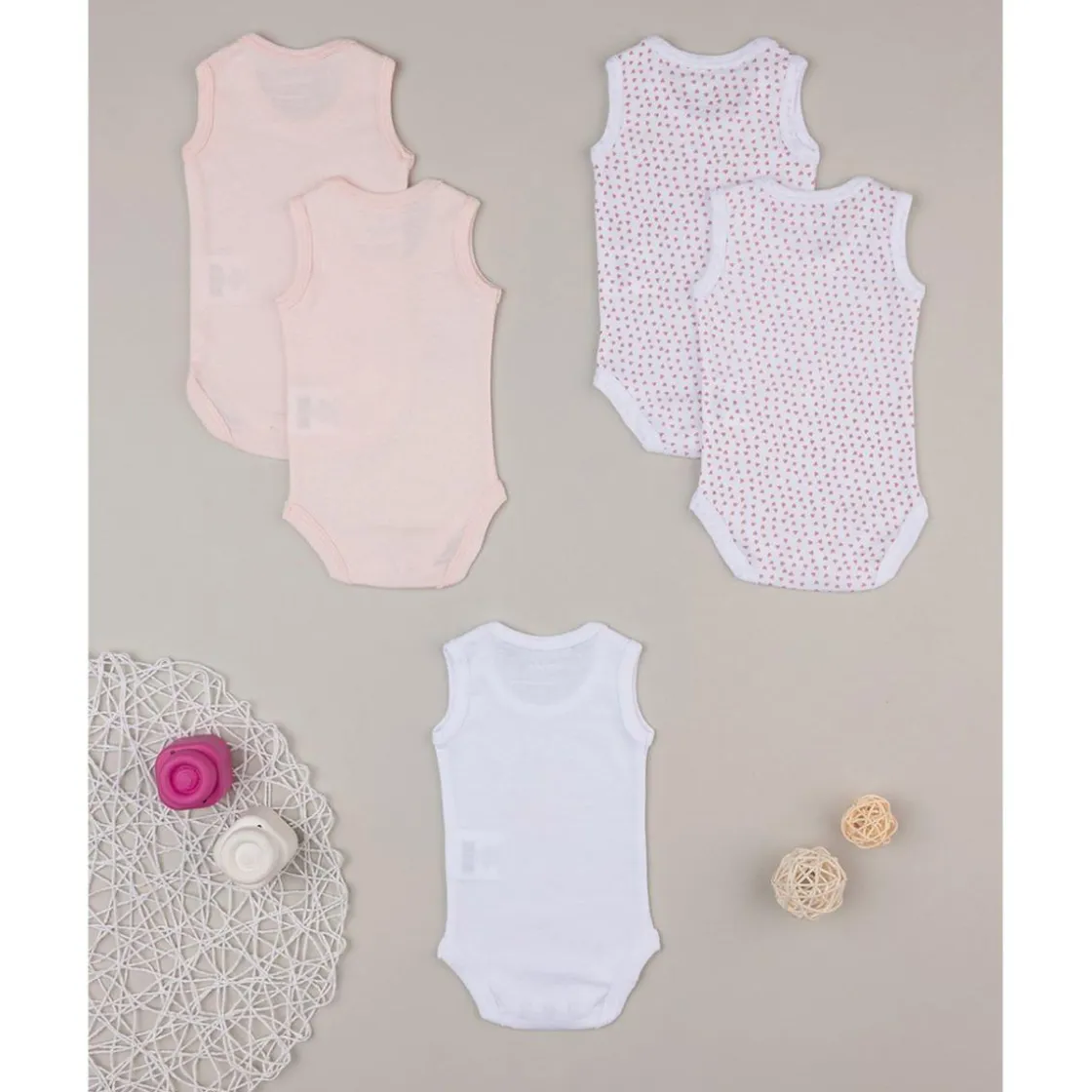 Prenatal Pack de 5 bodies niña sin mangas* Ropa Y Accesorios·Bodies|Recién Nacido·Ropa Y Accesorios