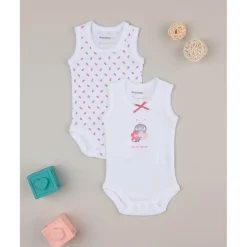 Prenatal Pack de 2 Bodies sin Mangas para Niña