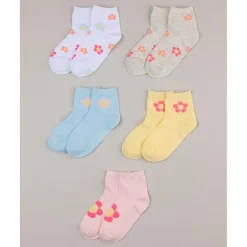Prenatal Pack de 5 calcetines cortos con flores para niña* Calzado Y Accesorios·Accesorios Y Complementos