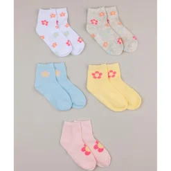 Prenatal Pack de 5 calcetines cortos con flores para niña* Calzado Y Accesorios·Accesorios Y Complementos