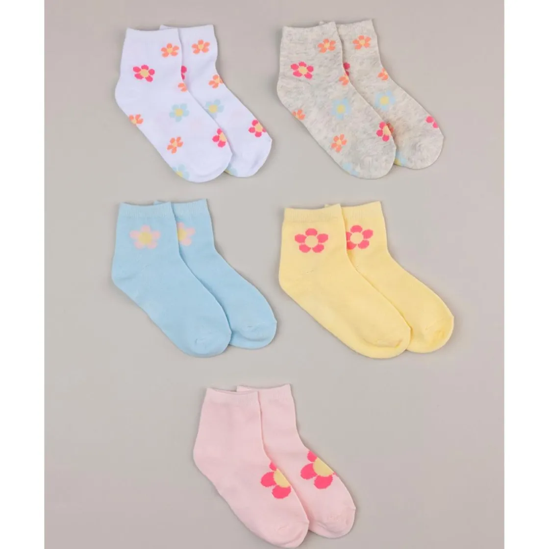 Prenatal Pack de 5 calcetines cortos con flores para niña* Calzado Y Accesorios·Accesorios Y Complementos