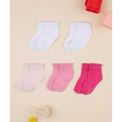Prenatal Pack de 5 Calcetines Cortos para Niña* Calzado Y Accesorios·Accesorios Y Complementos