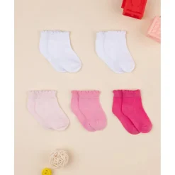 Prenatal Pack de 5 Calcetines Cortos para Niña* Calzado Y Accesorios·Accesorios Y Complementos