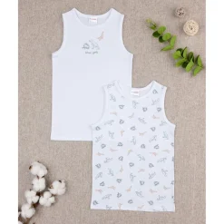 Prenatal Pack de 2 Camisetas Interiores de Tirantes con Dinosaurios
