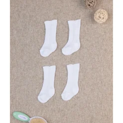 Prenatal Pack de 2 pares de calcetines primer día algodón blanco