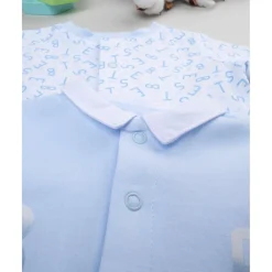 Prenatal Pack de 2 pijamas azules y blancos con inscripciones
