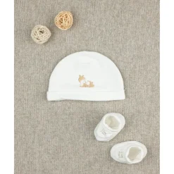 Prenatal Pack gorro y zapatitos niña con bordado